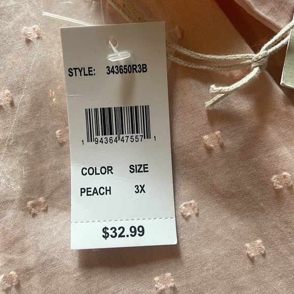 NEW WITH TAGS Caffe Marrakech Pink Detailed 3/4 Length Shirt - Picture 6 of 10